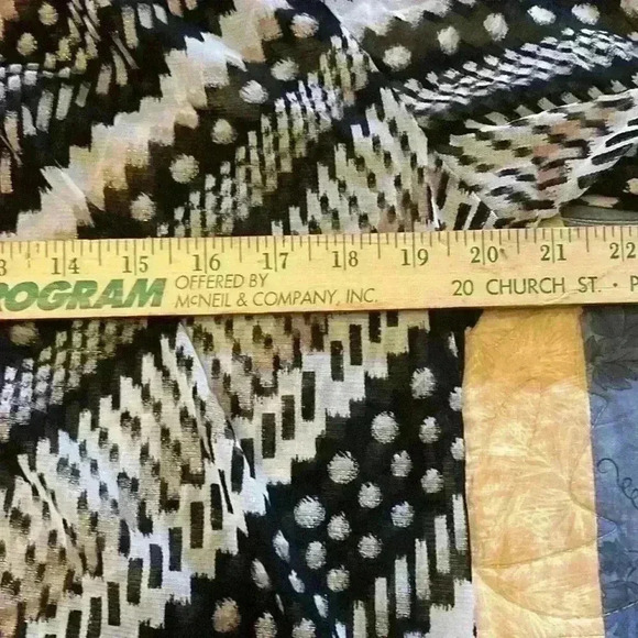 INC International Concepts sheer women’s top 3/4 sleeve - Picture 4 of 6